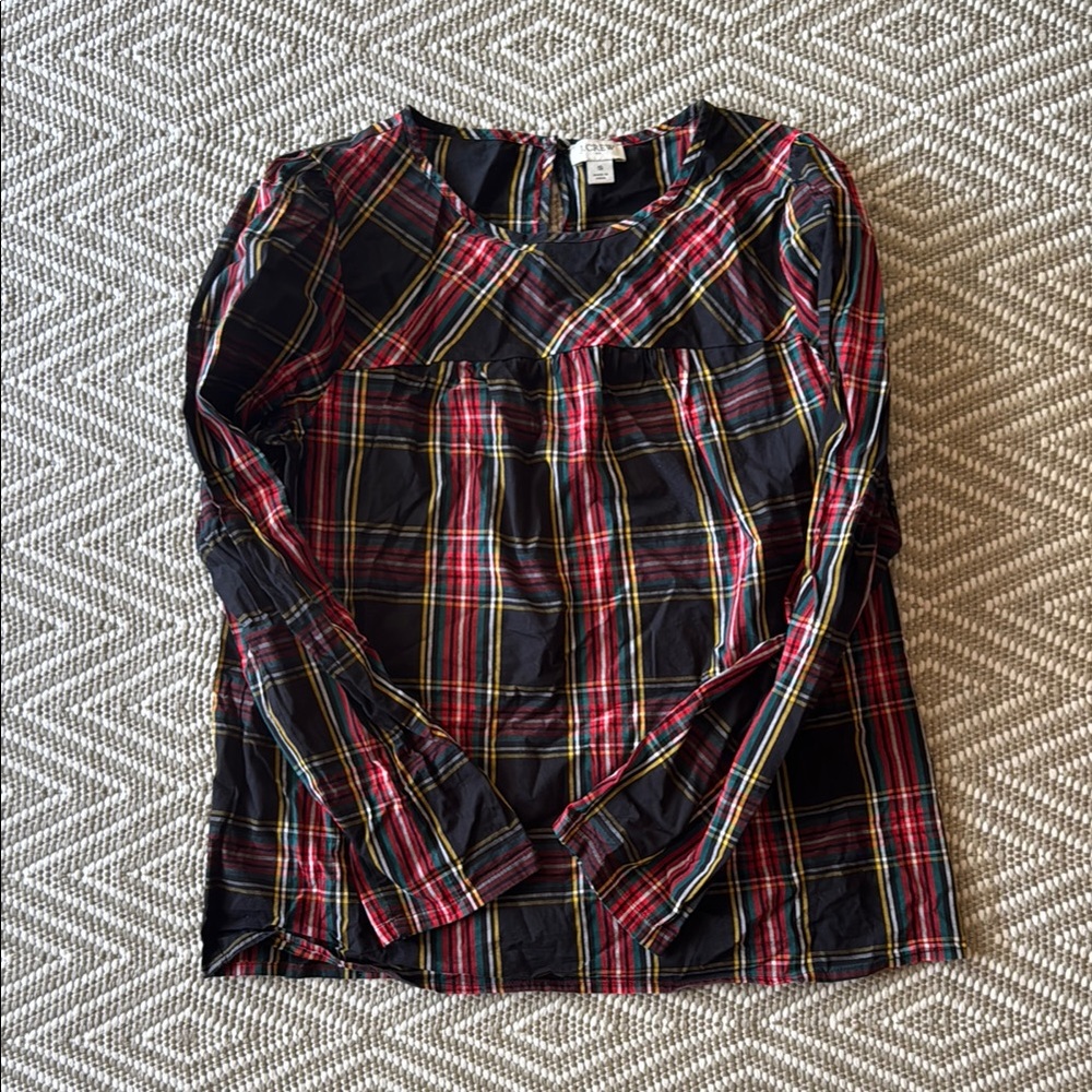J.Crew Factory Tartan Top